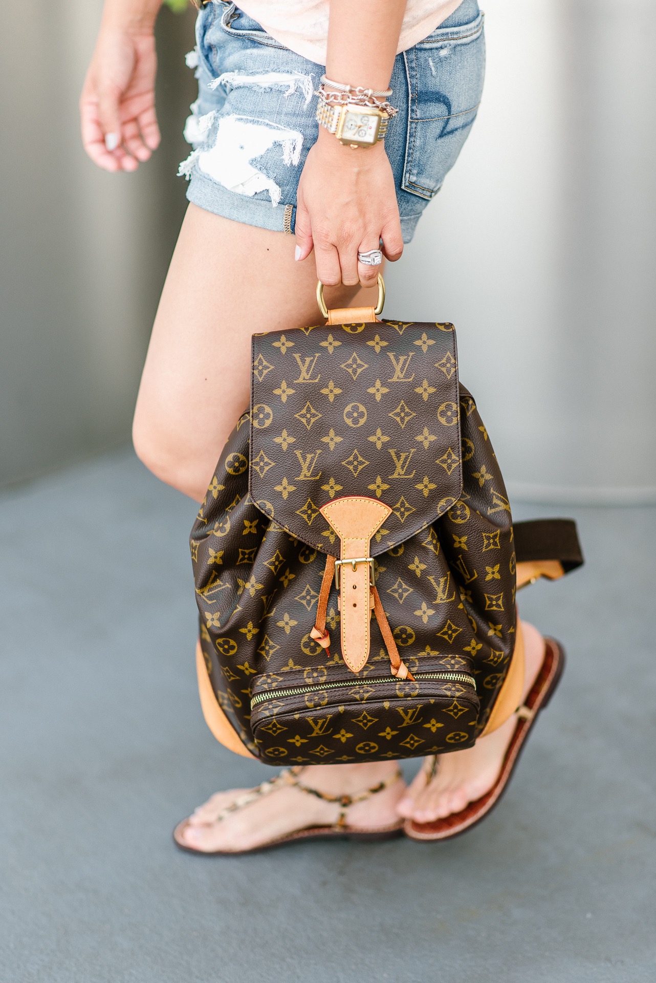 Louis Vuitton - Montsouris GM LV Backpack on Designer Wardrobe