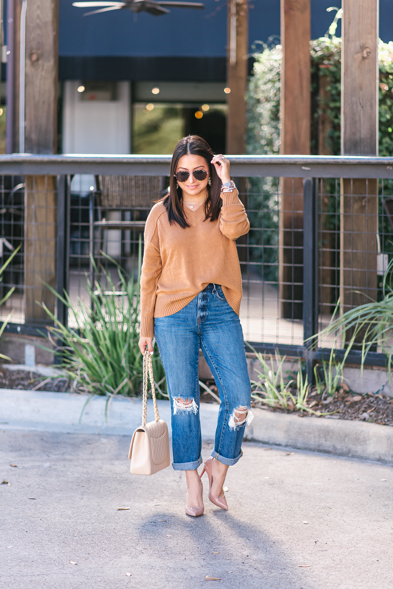 The Softest Sweater and Vintage Jeans | LuxMommy | Houston Fashion ...